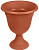 Горшок для цветов Ливия л (d=350мм) выс. с поддоном М3203 (корич.)