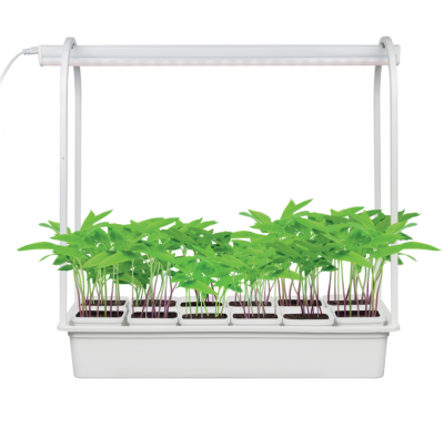 Набор Минисад Подставка металл, светильник 10W (спектр для фотосинтеза) с ящиком 12 стакнчиков UNIEL