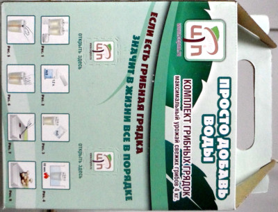 Грибы Мицелий в грибных грядках Вешенка лимонная