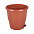 Горшок для цветов Рондо 1л с подст. корич. М6091