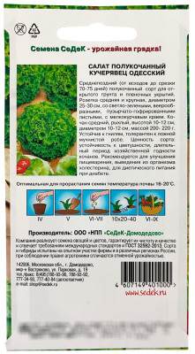 Салат Кучерявец Одесский (полукочанный) (Евро 0,5)
