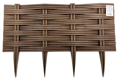 Садовое ограждение Ива 25см Коричневый