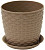 Горшок для цветов Ротанг 4,7л 210мм с подст. бежевый М3083