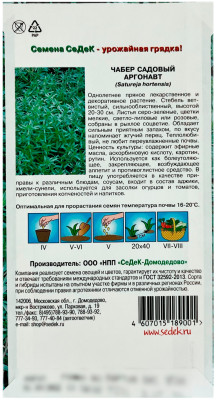 Чабер садовый Аргонавт СеДеК описание