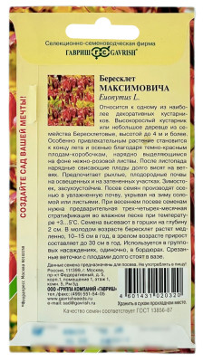 Бересклет МАКСИМОВИЧА ГАВРИШ описание