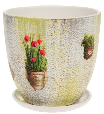 Горшок для цветов керамика Овал Прованс №4