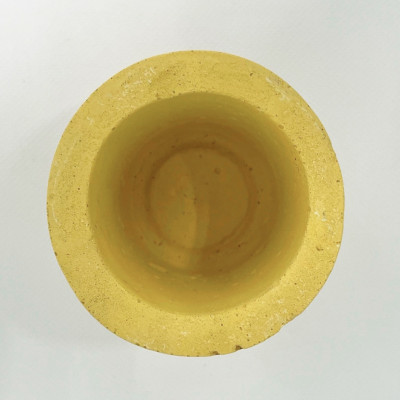 Кашпо Цилиндр жёлтое (3)