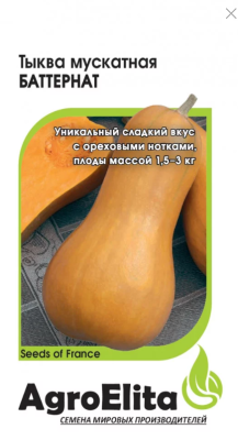 Тыква Баттернат, мускатная 5шт фасовка