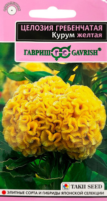 Целозия Курум желтая гребенчатая 8шт