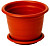 Горшок для цветов Ламела 3,0л (d=310мм) с поддоном террак. М8202