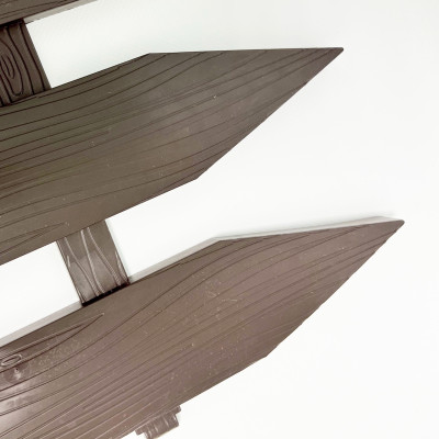 Садовое ограждение Штакетник 40см Коричневый