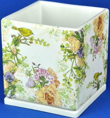 Горшок 22 см Кубик