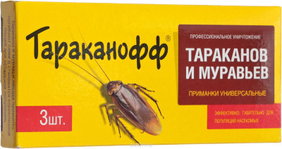 Тараканофф от тараканов и муравьев приманка 3шт