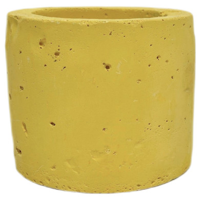 Кашпо Цилиндр жёлтое