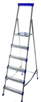 Стремянка 6 ступеней алюминиевая СА6