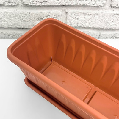 Балконный ящик Алиция с поддоном 600мм (3)