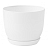 Горшок для цветов Классика 1л белый