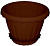 Горшок для цветов Далия 1,5л 140мм с подст. шоколад М8380
