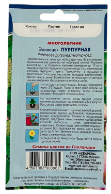 Эхинацея ПУРПУРНАЯ АКВАРЕЛЬ описание