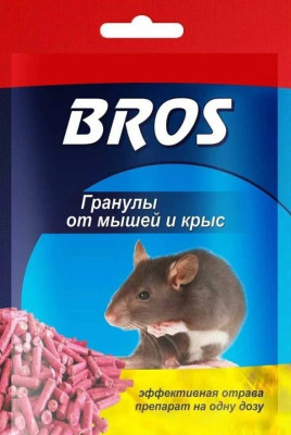 Гранулы от крыс и мышей 90г BROSS