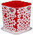 Горшок для цветов Дольче Вита 2,0л с подст. крас-бел М3595