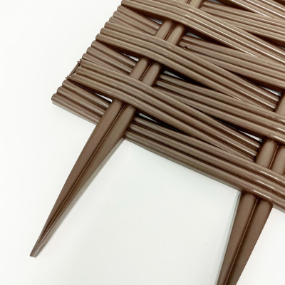 Садовое ограждение Ива 25см Коричневый