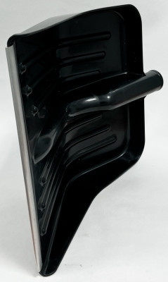 Лопата снеговая Комбат пластмассовая 430*370мм черная с алюмин.кромкой