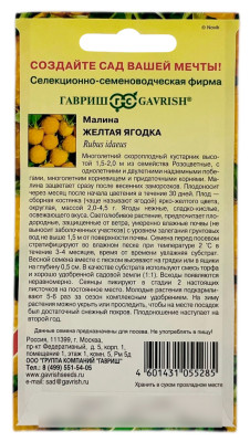 Малина ЖЕЛТАЯ ЯГОДКА ГАВРИШ описание