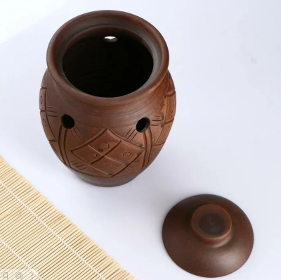 Банка для хранения чеснока 1,1л керамика молочение