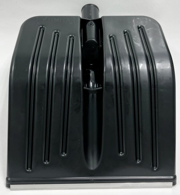 Лопата снеговая Комбат пластмассовая 430*370мм черная с алюмин.кромкой