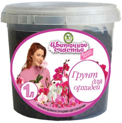 Грунт Цветочное счастье для Орхидеи 1л ведро