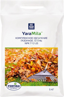 Фертика Газонное Осень YaraMila 7-12-25 5кг