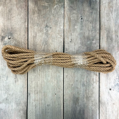 Канат джутовый, крученый 10мм 12м