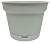 Горшок для цветов Mint с поддоном серый